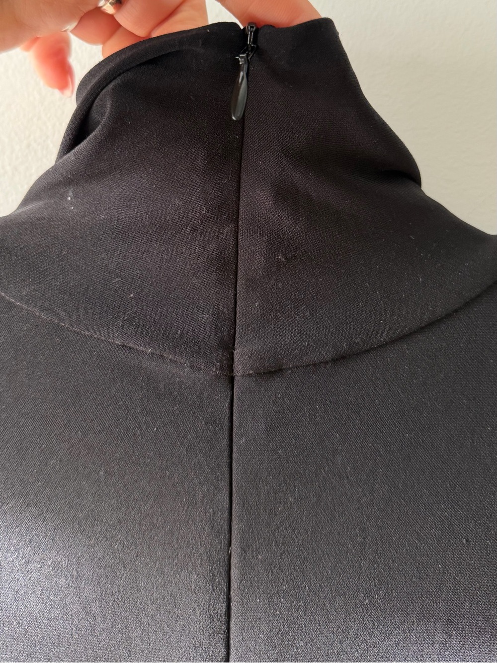 Norma Kamali Turtleneck Flared Jumpsuit - Picture 4 of 8